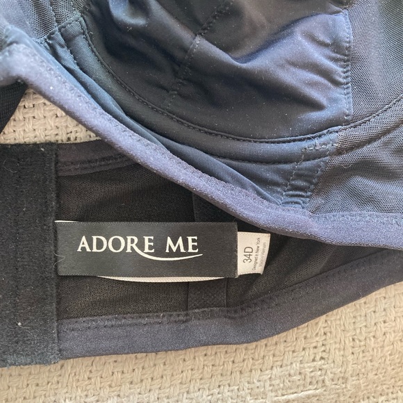 Black Unlined AdoreMe Bra - Picture 2 of 3